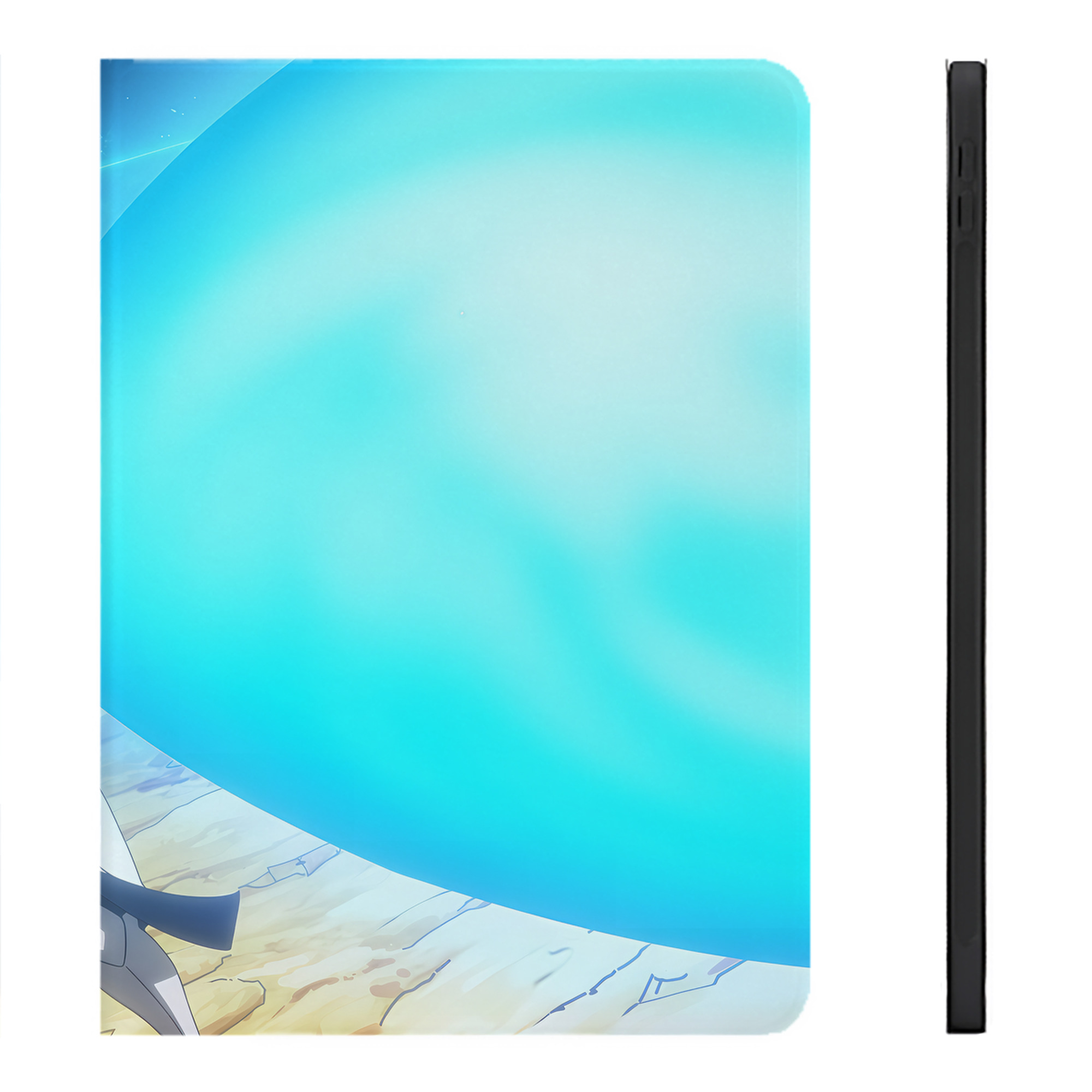 （画像用） 転スラ Regarding Reincarnated to Slime IPadケース ペンホルダー付き ブックスタイルデザイン